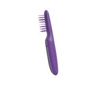 BATHVEVE Pettine Elettrico Dual Use in Abs Design di Ricarica Base e Funzione Massaggiante per Stimolare la Circolazione, per Acconciature e Cura dei Chioma Porpora