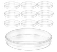 BATHVEVE Piastre di Petri con Coperchio a 2 Scomparti 10 Pezzi 90mm in Ps per Coltura Cellule e Tessuti per Esperimenti di Laboratorio e Progetti di Ricerca