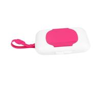 BATHVEVE Porta Salviette Umidificate Portatile in Plastica Rosa per Ragazzo Ragazza e Ragazzo Ragazza, Contenitore Pulito e Riutilizzabile per Viaggi e Culla