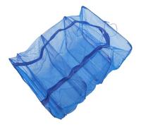 BATHVEVE Rete Quadrata Pieghevole per Essiccazione Pesce e Gamberi in Nylon e Pe, Traspirante e Robusta con Anello in Acciaio Incorporato, per Uso Interno ed Esterno