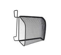 BATHVEVE Scaffale Portaoggetti per Ufficio in Ferro Nero, Cestino Porta Penne e Quaderni Sospeso Multifunzione, Organizer da Scrivania Leggero e Decorativo per Spazio Lavoro e Casa