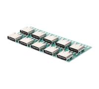 BATHVEVE Scheda Convertitore PCB USB C Connettore Femmina 3.1 10 Pezzi DIY per Trasmissione Dati Stabile e Compatibile Dispositivi Elettronici Uso Fai da Te