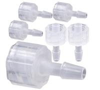 BATHVEVE Set 8 Pezzi Connettori Luer a Innesto Filettato Interno 3,2 Mm in Pp per Lavoro Industriale e Artigianale Tenuta e Compatibilità Ago Luer Lock