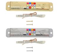 BATHVEVE Set da 2 Mezuzah e Atmosfera Sacra con Pergamena in Lega di Zinco Argento e Foro per Fissaggio con Design Delicato Decorazione per Porta Ingresso