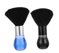 BATHVEVE Spazzola per Chioma da Salone e Spolverino per Collo da Parrucchiere 2 Pezzi Alta Densità Testina Liscia per Pulizia Chioma Spezzati Strumenti per Barberia e Salone Professionale