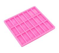 BATHVEVE Stampo in Silicone Domino per Cioccolatini e Decorazioni Torte, Flessibile e Lavabile, 21 Tessere per Dolci Creativi, Adatto a Forno e Frigorifero, Uso Domestico e Professionale