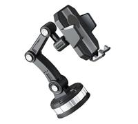 BATHVEVE Supporto per Telefono Auto Multifunzione Ventosa Grande | Nero, Abs e Metallo-silicone, Smontaggio Pratico, Uso in Auto per Navigazione
