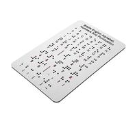 BATHVEVE Tavola Braille Punti in Rilievo, Tabella Completa Per Insegnare Braille, Materiale Didattico Per Ragazzo Ragazza Non Vedenti, Apprendimento Tattile Interattivo