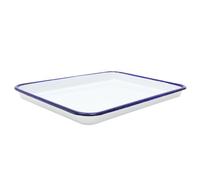 BATHVEVE Teglia da Forno Smaltata per Pizza e Dolci Vassoio da Cottura Professionale con Rapida Conduzione Termica Facile da Pulire per Cucina Casalinga e Ristorazione