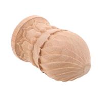 BATHVEVE Terminale in Legno Non Rifinito a Forma di Ananas Punta Arrotondata, Decorazione Classica Europea per Corrimano e Montanti del Letto, Stabile e Sicuro, per Ville e Hotel