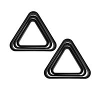 BATHVEVE Triangolo per Palline da Biliardo Nero in Plastica, 6 Pezzi, Posizionamento Facile e Portatile per Tavolo da Biliardo a Casa al Bar