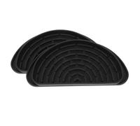 BATHVEVE Vassoio 2 Pezzi Nero in Silicone Raccogli Gocce per Frigorifero Pratico e Semplice, Protegge e Raccoglie le Perdite D'acqua dal Dispenser del Frigorifero