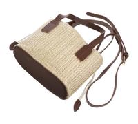 BATHVEVE Weaving Bucket Bag in Polyester Simple Style With Spacious Interior Suitable For Beach And Shopping
