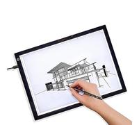 BATHWA Pannello Luminoso a LED A3, Tavolo da Disegno Alimentato Tramite USB, Scatola di tracciamento con luminosità Regolabile, Ideale per Pittura con Diamanti, Stencil, goffratura (Nero)