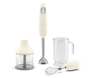 Batidora a immersione 700W crema acciaio inox 1,5 m accessori SMEG HBF03CREU