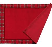 Batik - Coppia Tovagliette Americane Natalizie in Tessuto Lavabile - Design Elegante a Tema Natale - Sottopiatti Decorativi per Tavola Feste e Pranzi - Idea Regalo Casa - 2 Pezzi (KILT)