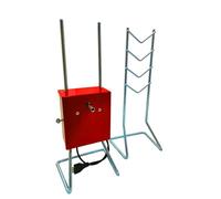 Batik - Girarrosto per Barbecue Elettrico con Poggiaspiedo - Cottura Omogenea con il Girarrosto Elettrico Perfetto - Girarrosto per Maialino, Pecora, Agnello - Elettrico 220 Volt