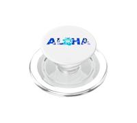 Batik Hibiscus Fiore tonalità blu Surf Trip Vacanza Luna di miele PopSockets PopGrip per MagSafe