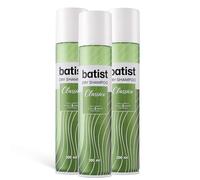 Batist Classico, Shampoo a secco ravvivante per capelli perfetti in soli 3 minuti, senza acqua, Shampoo secco adatto a tutti i tipi di capelli, 3x200 ml, Made in Italy