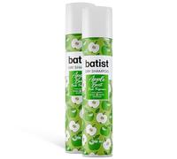 Batist Shampoo Secco Apple Boost, 2 x 200 ml | Capelli puliti e leggeri in 3 minuti, Profumo fresco di Mela Verde, Con amido di riso, Non lascia residui, Made in Italy