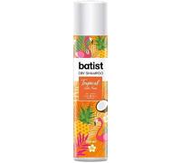 Batist Shampoo Secco Tropical, Shampoo a secco con profumazione esotica al cocco e frutto della passione, Shampoo secco per acconciature e messe in piega, per tutti i capelli, 200 ml, Made in Italy