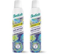 Batiste Batiste Hair Care Shampoo secco 24H Active 200 ml, senza risciacquo, spray per la cura dei capelli con profumo tonificante, tecnologia Sweat Activated, vegano e invisibile (Confezione da 2)