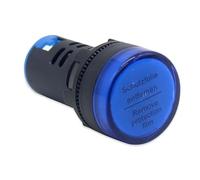 BATIVFLUG Strumenti compatibili con 1 pz 12V 24V 110V 220V 380V 22mm Pannello Montaggio LED Indicatore di Alimentazione Spia Lampada Segnale Pilota AD16-22 Rosso Blu Bianco Verde Giallo(Blue,12V)