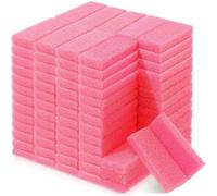 Batiyeer 100 pietre pomice per piedi scrubber per pelle morta usa e getta per pedicure pietra pomice piedi doccia scrubber per talloni cuticole rimozione calli bagno spa (rosa)