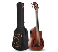 Batking fretless ubass,30 pollici baritono elettrico ukulele basso,Basso acustico elettrico Ukulele Wtih Gig Bag