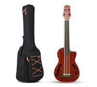 Batking Ubass Ukulele Basso Elettrico, 30 "Baritono Basso Ukelele Fretless, Elettrico Acustico Basso Uku Con Gig Bag