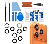 BATLABB Kit di ricambio per obiettivo fotocamera posteriore compatibile con iPhone 17 Pro e 17 Pro Max, con nastro preinstallato + strumenti di riparazione + manuale di istruzioni (lingua italiana non