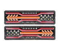 BATLAM 2 Pz LED Fanale Posteriore Sequenziale Torcia Posteriore Luce di Marcia Segnale di Svolta Freno Luce di Retromarcia Luce di Carico 24V per Camion Rimorchio