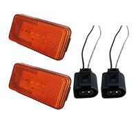 BATLAM 2 Pz LED Luce di Ingombro Laterale Lampada di Segnalazione Ambra con Connettore Presa 24V per Scania