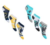 Batman - 6 paia di calzini da ginnastica per bambini, multicolore, 23-26