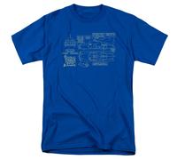 Batman 75th Anno Anniversario Batmoblie DC Comics Autorizzato T-Shirt