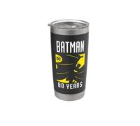 Batman 80 Years Logo Bicchiere termico in acciaio inox doppia parete