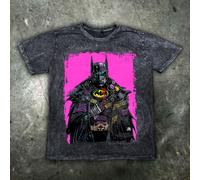 Batman 89' Michael Keaton Uomo T Shirt Halloween Arkham Gotham Joker Quinn