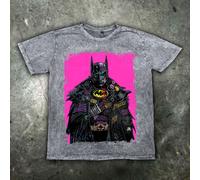 Batman 89' Michael Keaton Uomo T Shirt Halloween Arkham Gotham Joker Quinn