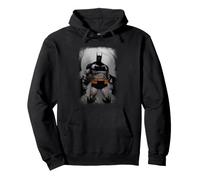 Batman Absolute Grey Silhouette Felpa con Cappuccio