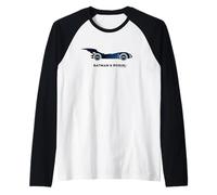 Batman And Robin (1997) The Batmobile Drawing Maglia con Maniche Raglan
