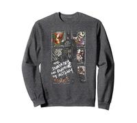Batman: Arkham Asylum Running The Asylum Felpa, Unisex per Adulti, Grigio Scuro, S