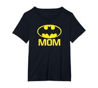 Batman Bat Mom Maglietta, Donna Plus-Size, Nero, 3X