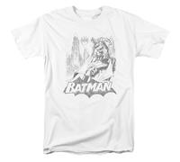 Batman Bat Sketch DC COMICS Maglietta Licenziata Per Adulti