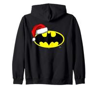 Batman Bat Symbol Christmas Santa Hat Felpa con Cappuccio