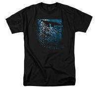 Batman Bat Trax Among Bats T-Shirt Uomo DC Comics Nero Cotone 100%