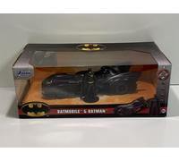 Batman Batmobile The Film Con Figura 1:24 Scala Jada 98260