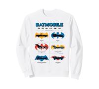 Batman Batmobiles Through The Years Logos Felpa