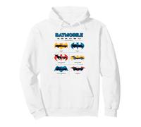Batman Batmobiles Through The Years Logos Felpa con Cappuccio