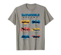 Batman Batmobiles Through The Years Logos Maglietta