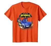 Batman Batwheels Bam And Logo Maglietta, Bambini, Arancio, 6 Anni